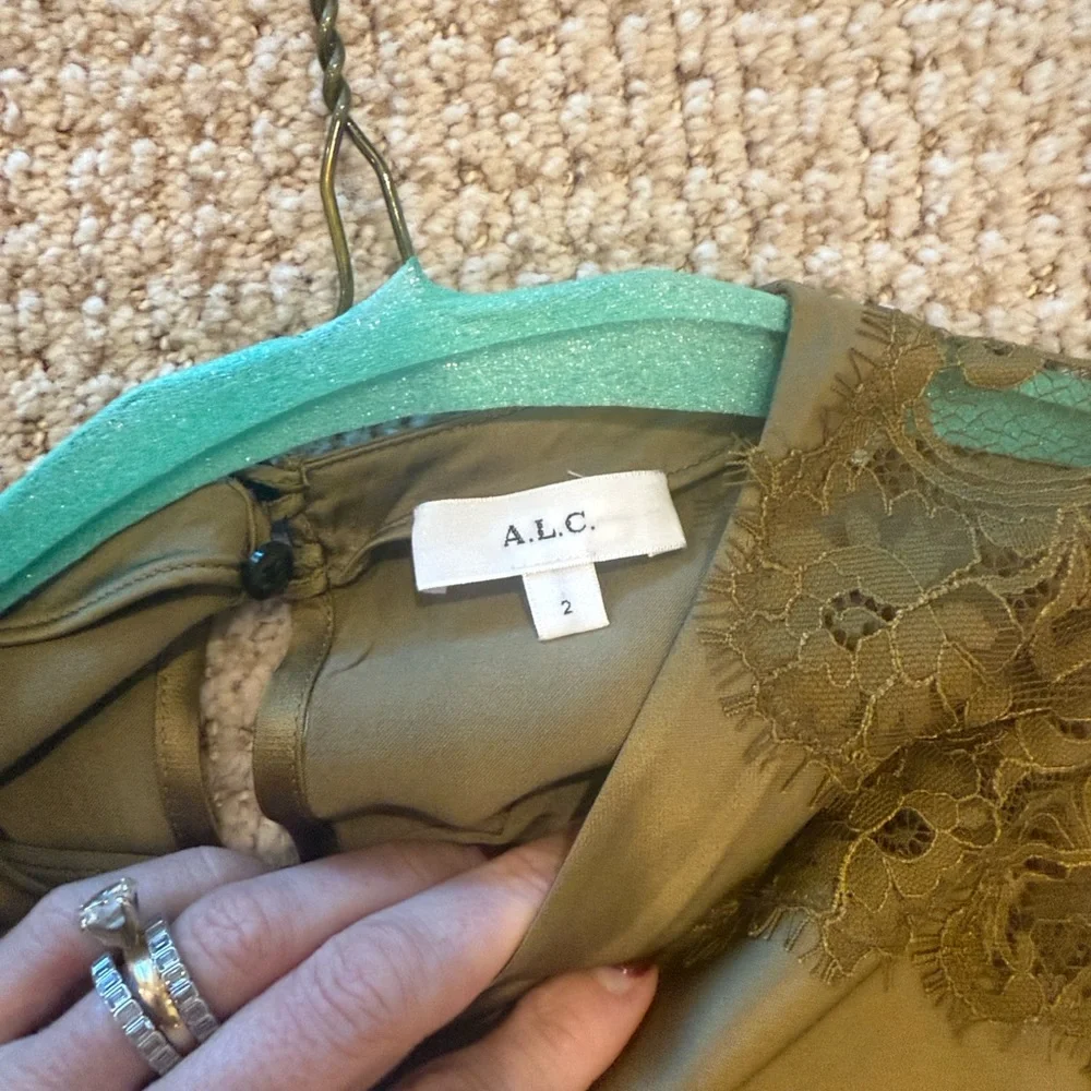 A.L.C. Gracie satin and lace top and skirt set - Picture 8 of 8